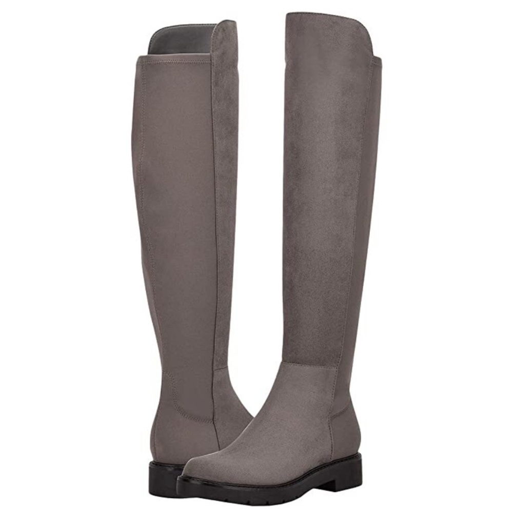 Nine West Gray Over-the-Knee Boots